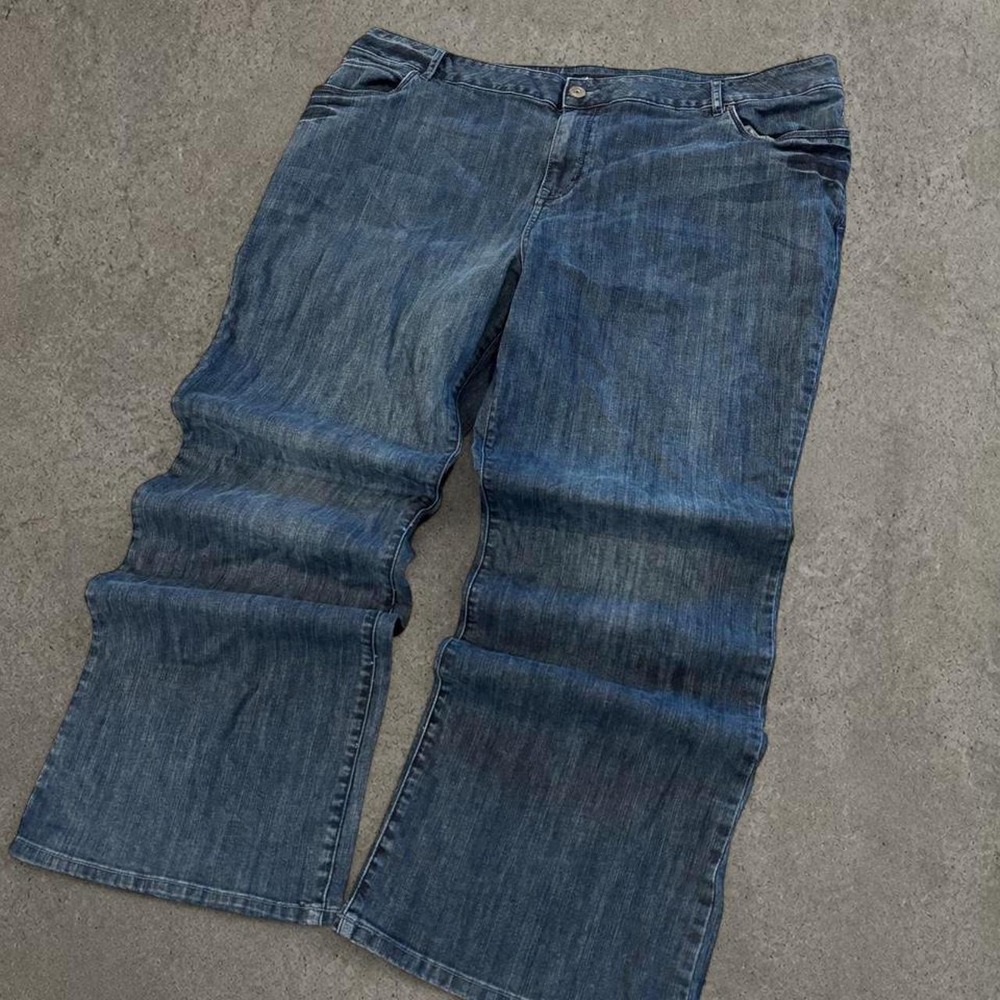 2000s grunge denim bootcut lowrise baggy jeans